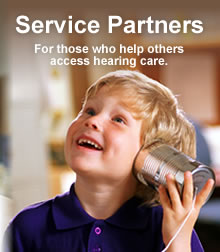 Information for hearing service organizations about help for low income people of all ages